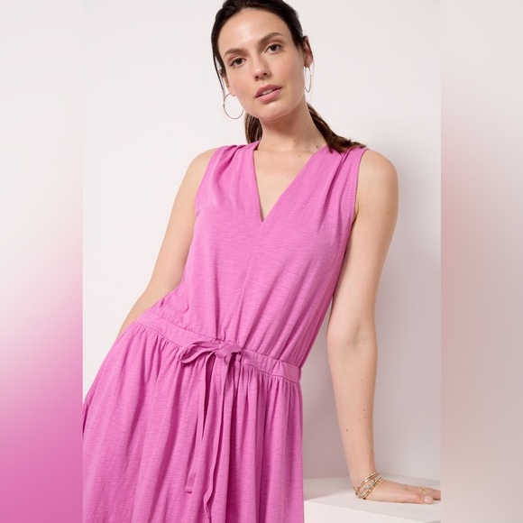 Nation LTD Brianna Sleeveless Pima Cotton Knit Midi Dress, Small - Picture 3 of 13